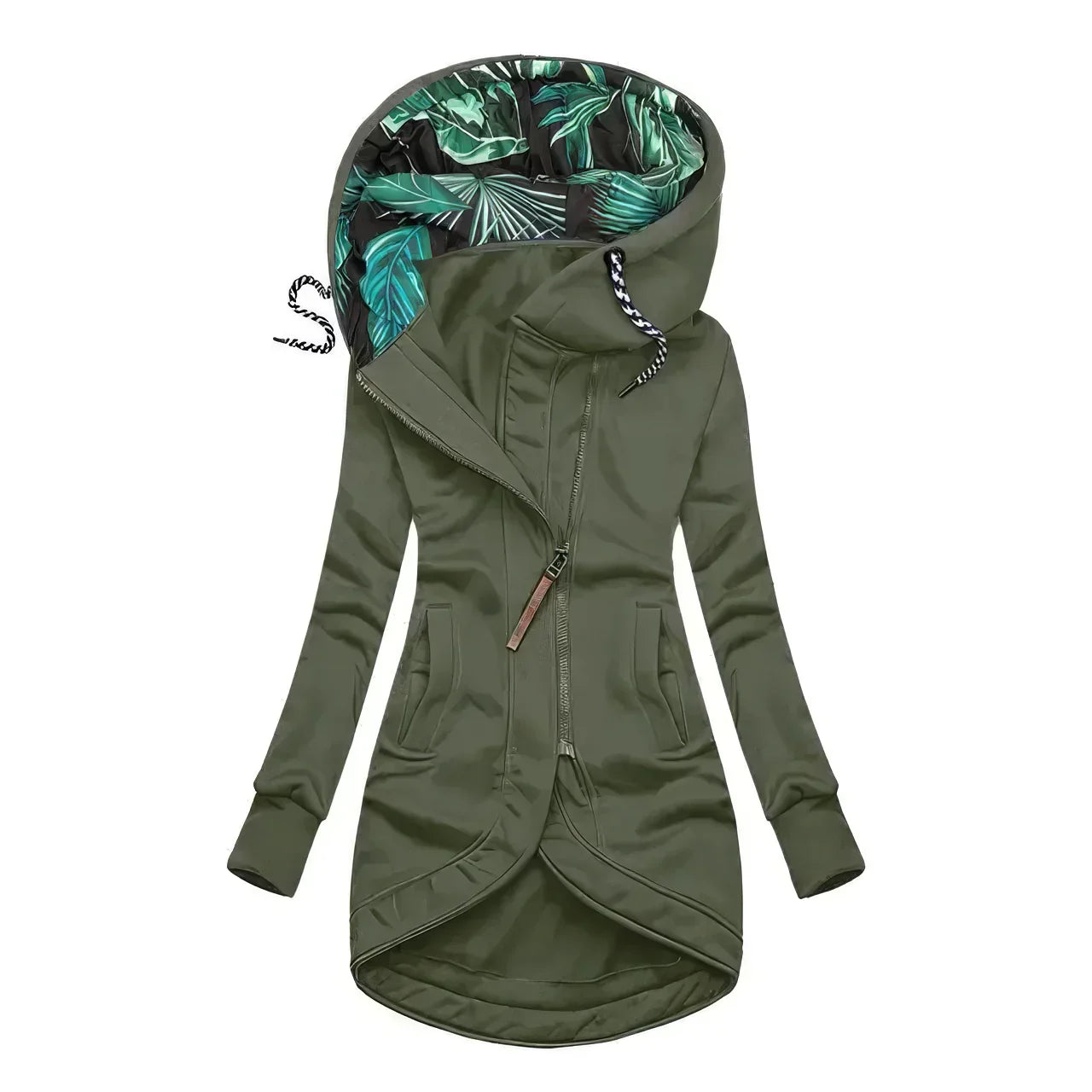Floral lentejas hoodie waterproof dames