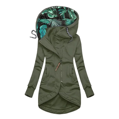 Floral lentejas hoodie waterproof dames