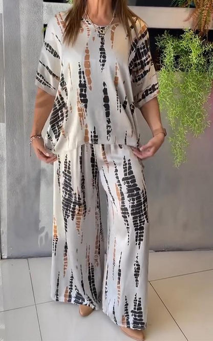 Eszter - Tweedelige dames set met losvallende broek en top