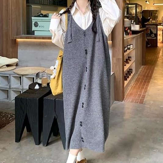 Mairead | Los gebreide maxi jurk