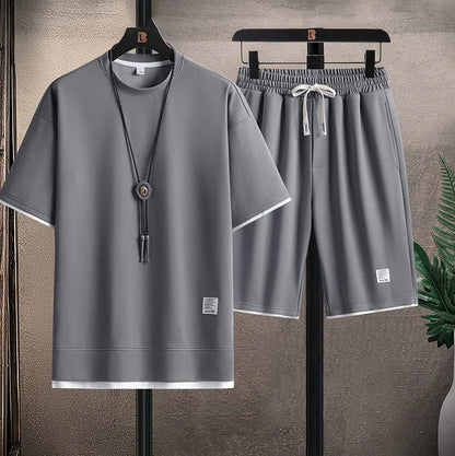 Werner - Heren shortset met relaxte pasvorm en moderne structuur