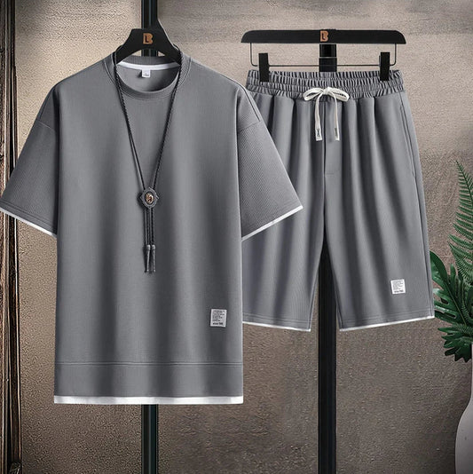 Werner - Heren shortset met relaxte pasvorm en moderne structuur