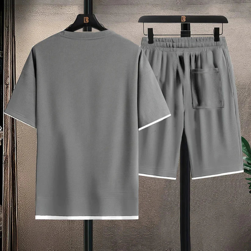 Werner - Heren shortset met relaxte pasvorm en moderne structuur