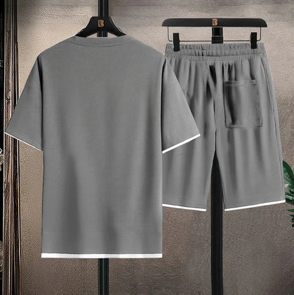 Werner - Heren shortset met relaxte pasvorm en moderne structuur