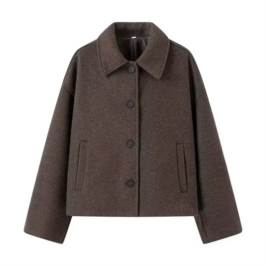 Orlie - Damesblazer van tijdloze wol met knoopsluiting