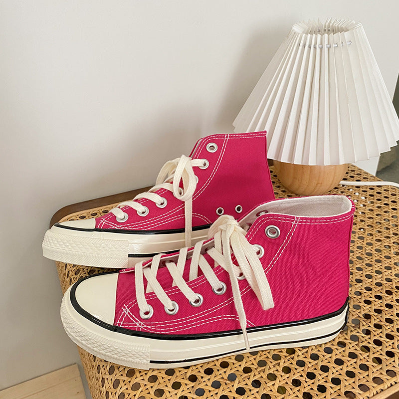 Omarosa - Canvas damessneakers met hoge top