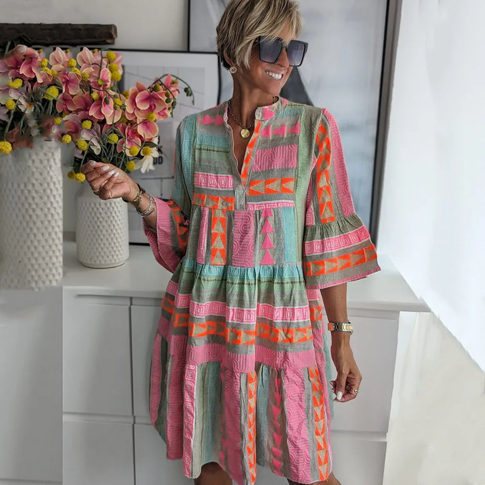 Belize - Bohemian Ibiza stijl tuniek jurk