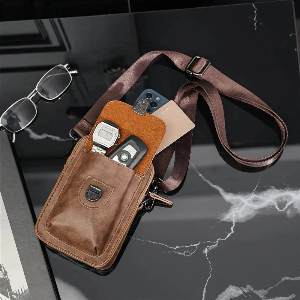 Cedric - Vintage crossbody tas voor mannen