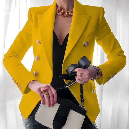 Merry - Chique formele blazer met knoopmanchetten en double-breasted ontwerp