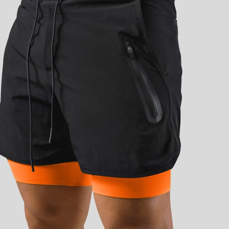 Frode - Hardloopshort met geïntegreerde compressielaag voor heren