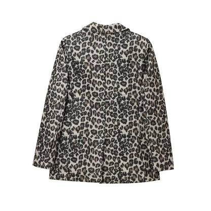 Safra - Elegante luipaardblazer voor dames
