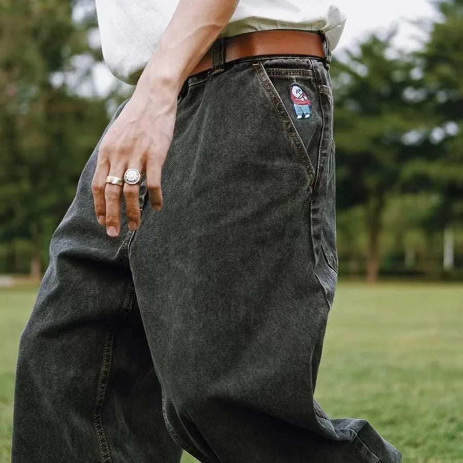 Paolo - Baggy jeans met wijde pijpen