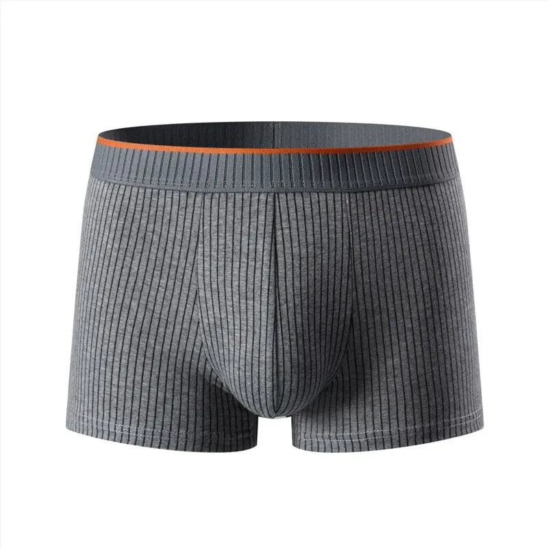 Heren ribgebreide boxershorts met zachte elastische tailleband