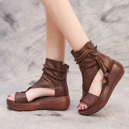 Ella - Gewaagde sandalen leder dames