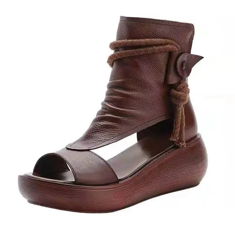 Ella - Gewaagde sandalen leder dames