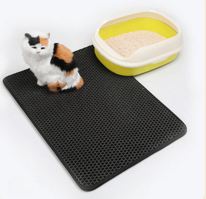 3D Absorberende Kattenbakmat - Geen korrels meer op de vloer!