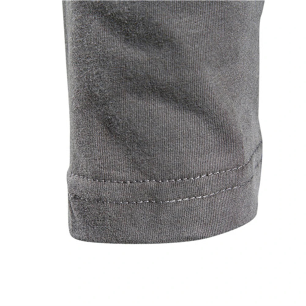 Charles - Basic lange mouwen heren t-shirt met ronde hals