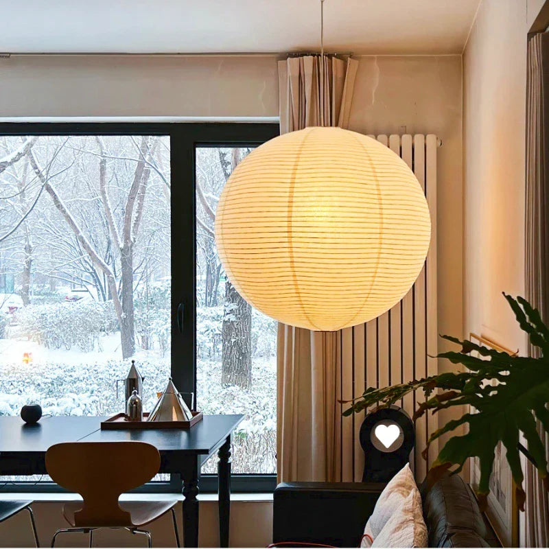 Japanse Moderne Noguchi Hanglamp met LED