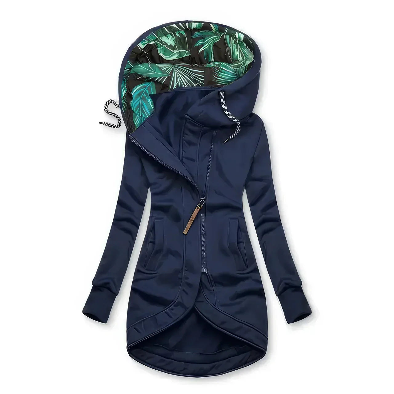 Floral lentejas hoodie waterproof dames