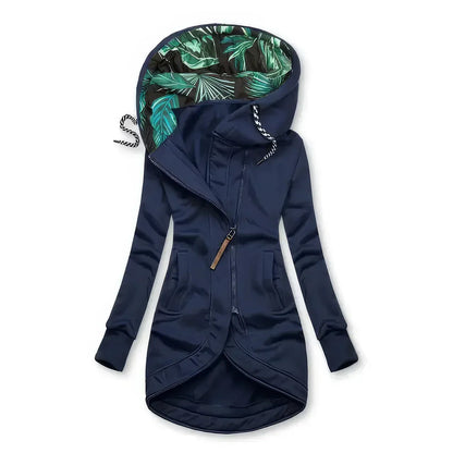 Floral lentejas hoodie waterproof dames