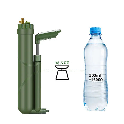 Draagbare handpomp RO waterfilter & purifier – omgekeerde osmose overlevingskit