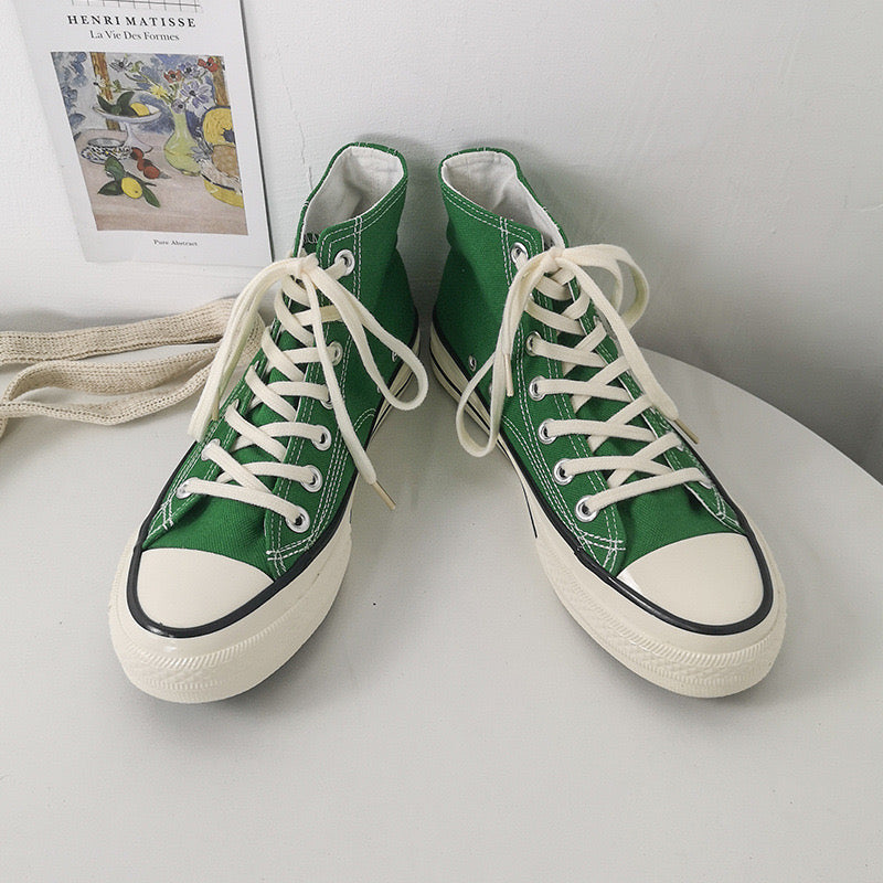Omarosa - Canvas damessneakers met hoge top
