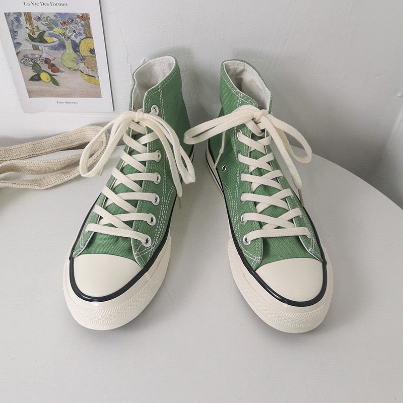 Omarosa - Canvas damessneakers met hoge top