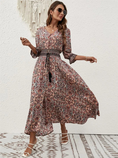 Clarisa – Zomerjurk met v-hals voor dames