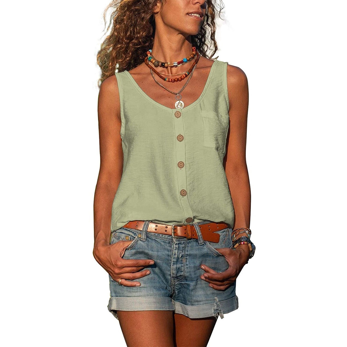 Jetske - Zomerse boho dames tanktop