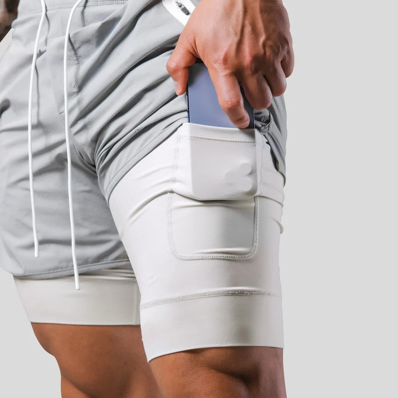 Frode - Hardloopshort met geïntegreerde compressielaag voor heren