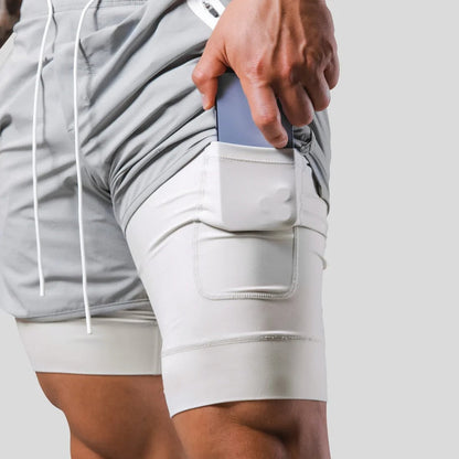 Frode - Hardloopshort met geïntegreerde compressielaag voor heren