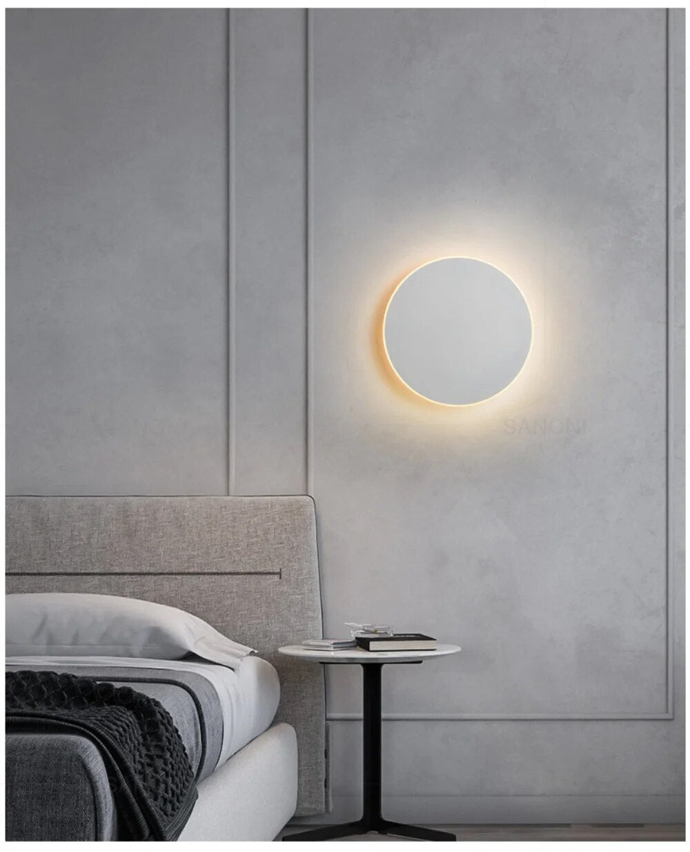 Moderne minimalistische LED wandlamp met aanraaksensor