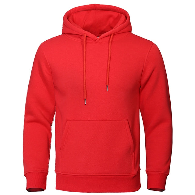 Torvald - Basic fleece hoodie met capuchon voor heren