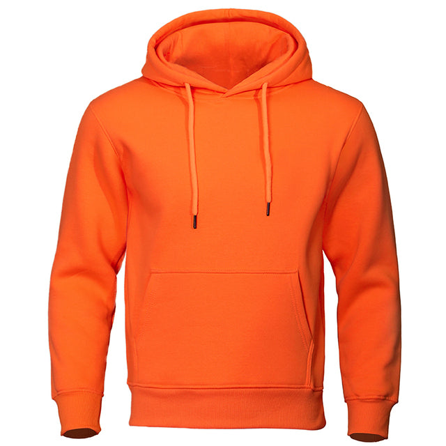 Torvald - Basic fleece hoodie met capuchon voor heren