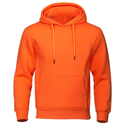 Torvald - Basic fleece hoodie met capuchon voor heren