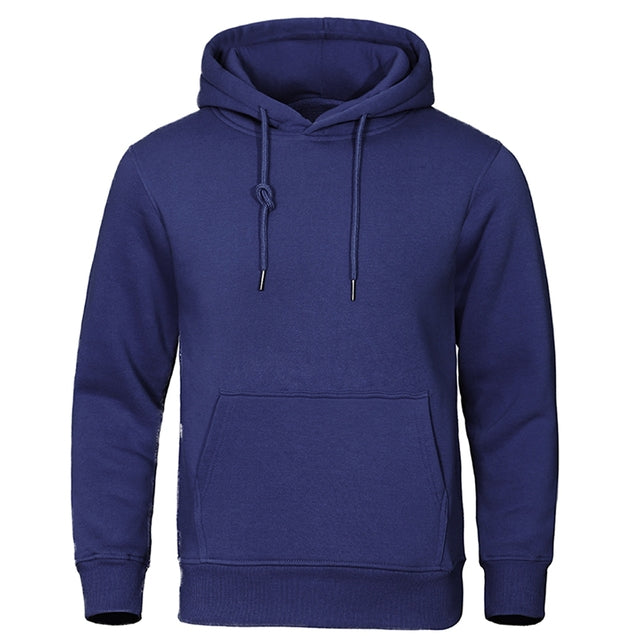 Torvald - Basic fleece hoodie met capuchon voor heren