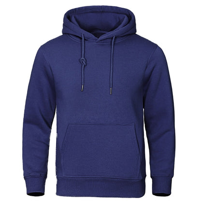 Torvald - Basic fleece hoodie met capuchon voor heren