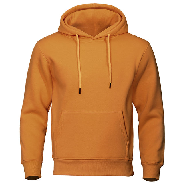 Torvald - Basic fleece hoodie met capuchon voor heren