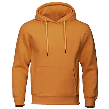 Torvald - Basic fleece hoodie met capuchon voor heren