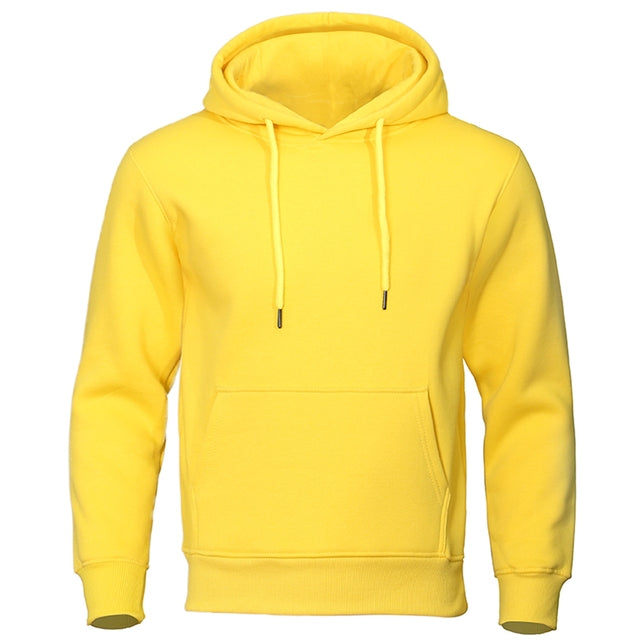 Torvald - Basic fleece hoodie met capuchon voor heren