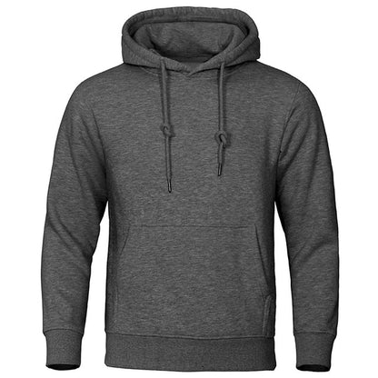 Torvald - Basic fleece hoodie met capuchon voor heren
