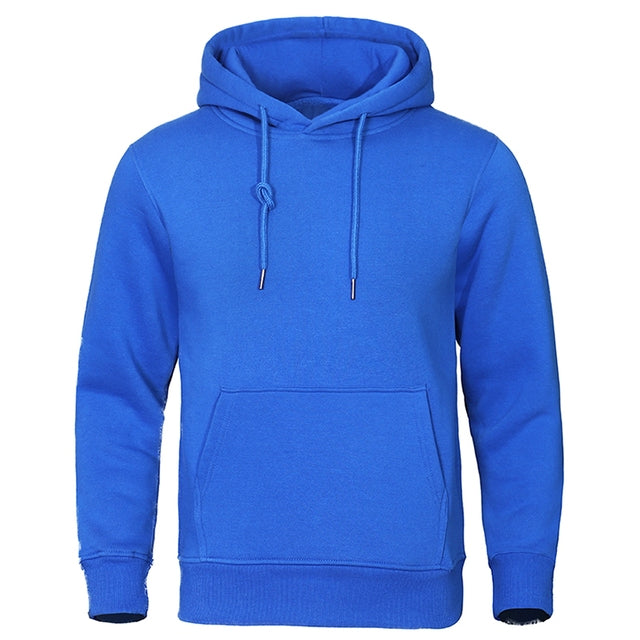 Torvald - Basic fleece hoodie met capuchon voor heren