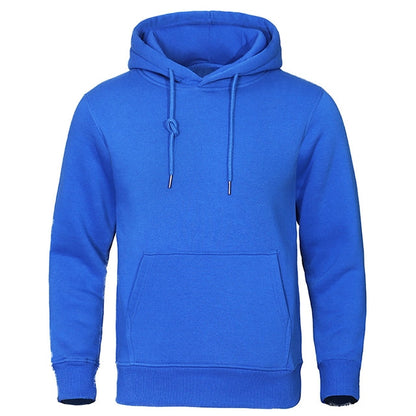 Torvald - Basic fleece hoodie met capuchon voor heren