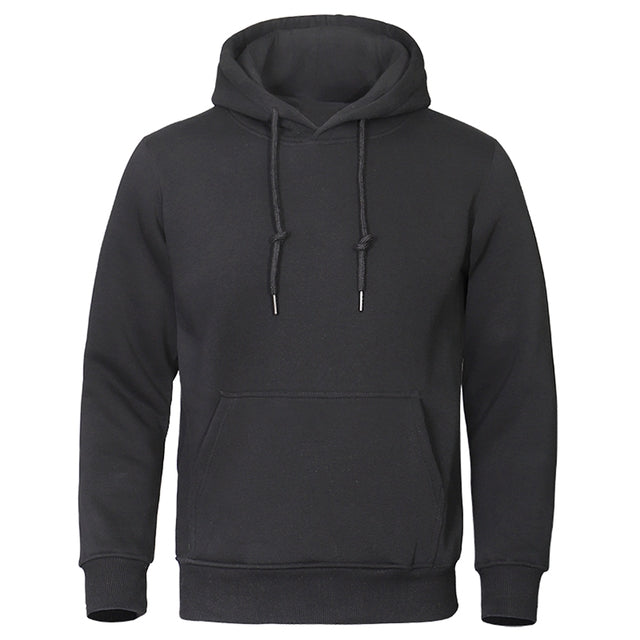 Torvald - Basic fleece hoodie met capuchon voor heren