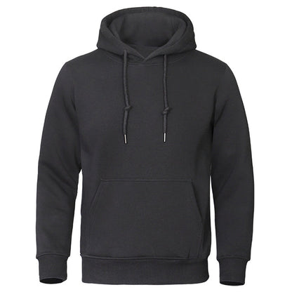 Torvald - Basic fleece hoodie met capuchon voor heren