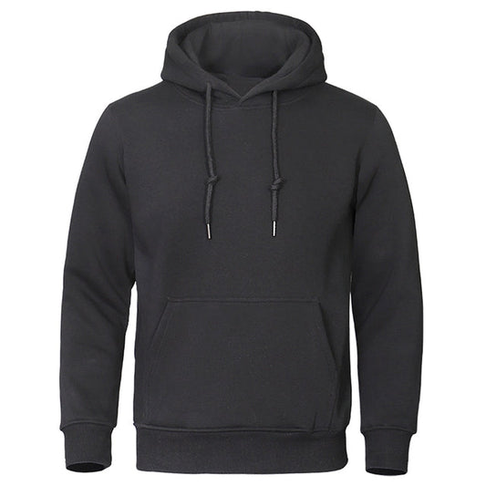 Torvald - Basic fleece hoodie met capuchon voor heren