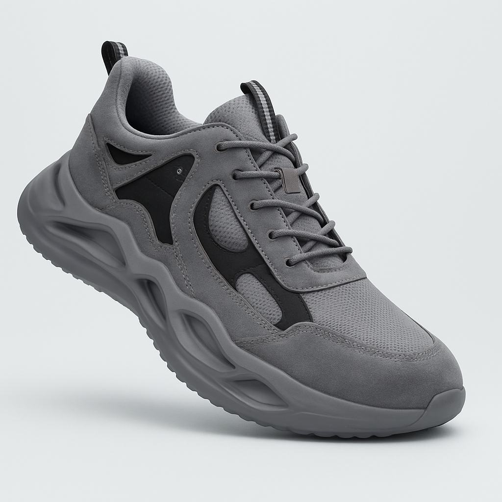 SafeSneakers Grey Matter | Lichtgewicht Veiligheidsschoen sportschoen werkschoen kunstof stalen neus