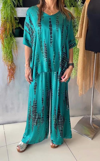 Eszter - Tweedelige dames set met losvallende broek en top