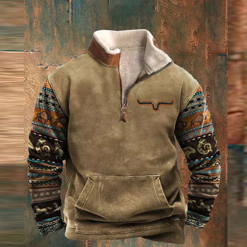 Sullivan - Western outdoor gevoerde fleecetrui