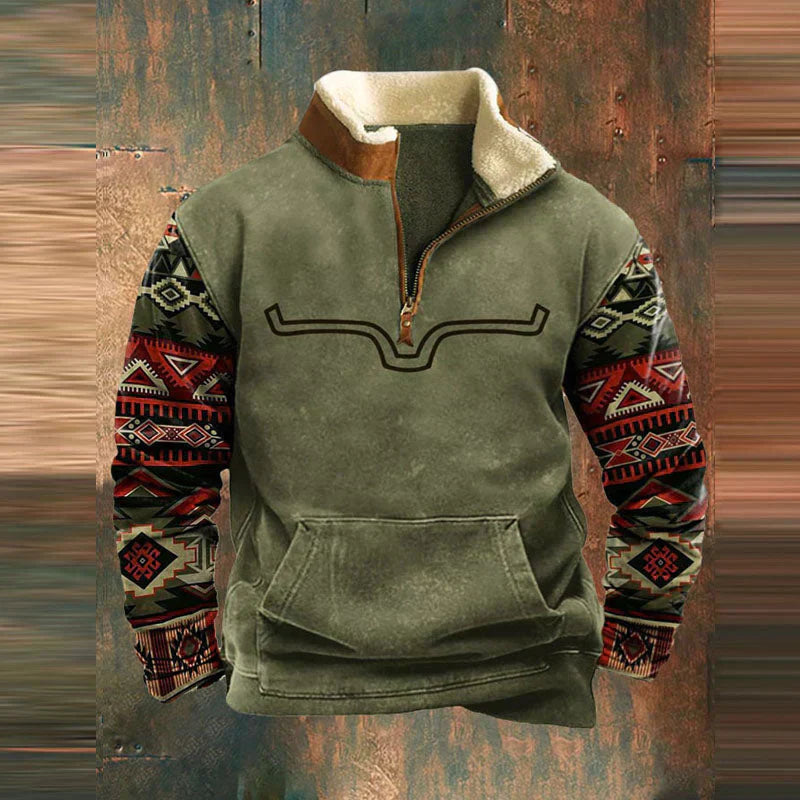 Sullivan - Western outdoor gevoerde fleecetrui
